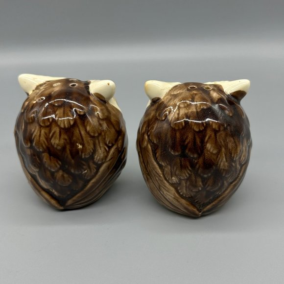 Vintage Owl Salt and Pepper Shakers - Picture 3 of 6